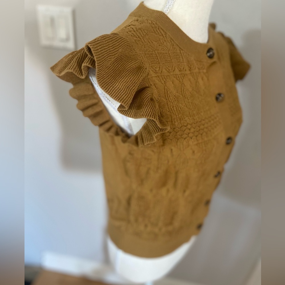 Who What Wear Sleeveless Ruffle Sweater - Picture 4 of 9